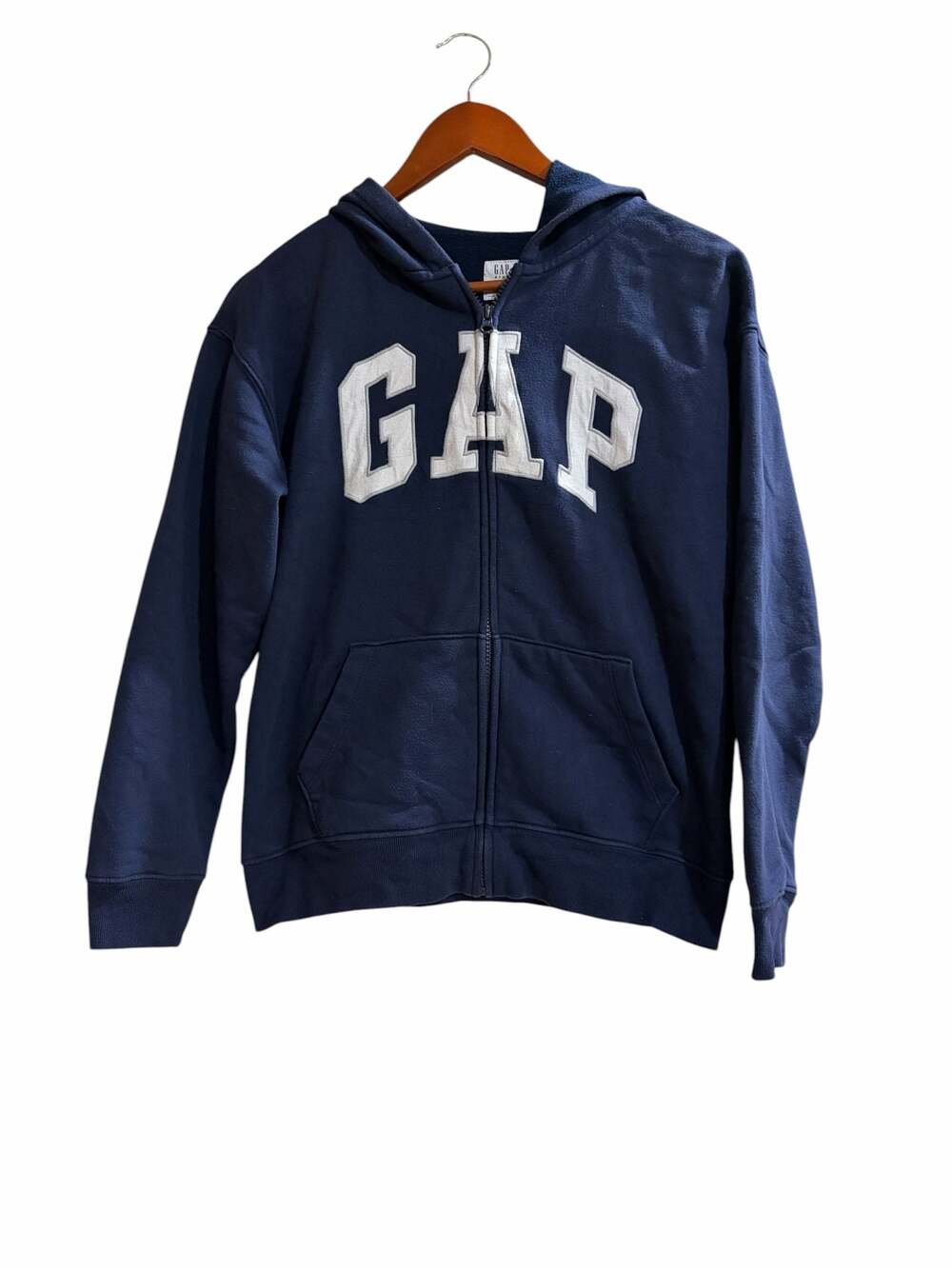 3 for $25 SALE 😎 Gap Kids Logo Zip-Up Navy Blue Hoodie Size XXL